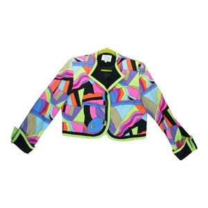 Vintage Constance Saunders Neon Blazer -‎ Rare - Size 14 - Women's